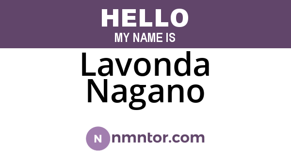 Lavonda Nagano