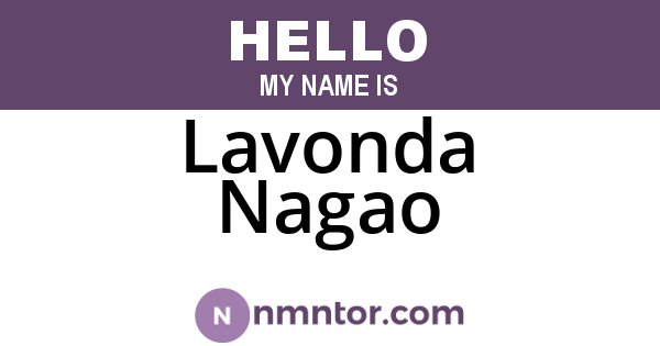 Lavonda Nagao