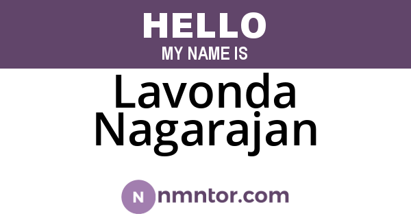 Lavonda Nagarajan