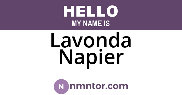 Lavonda Napier