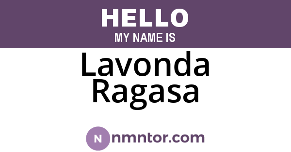 Lavonda Ragasa