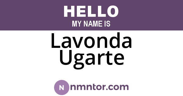 Lavonda Ugarte