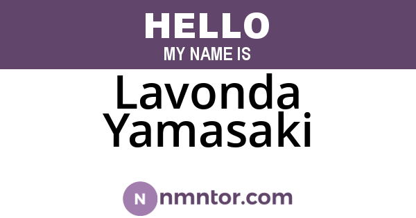 Lavonda Yamasaki