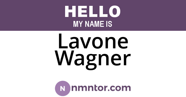 Lavone Wagner