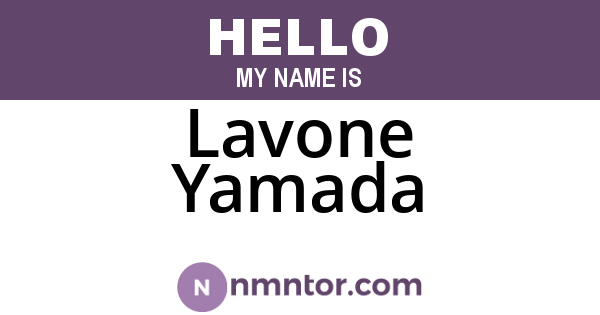 Lavone Yamada