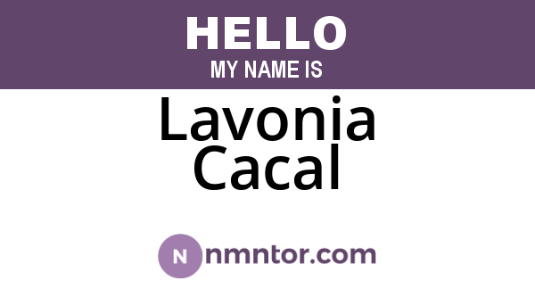 Lavonia Cacal