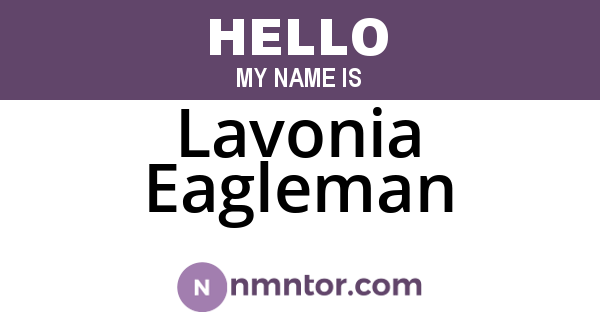 Lavonia Eagleman