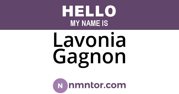 Lavonia Gagnon