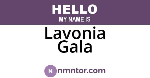 Lavonia Gala
