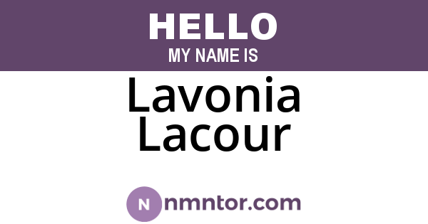 Lavonia Lacour