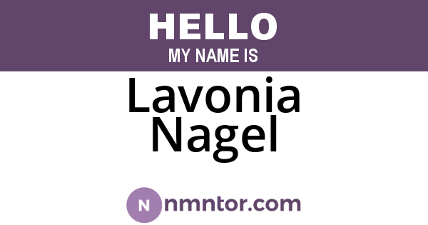 Lavonia Nagel