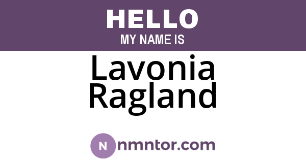 Lavonia Ragland