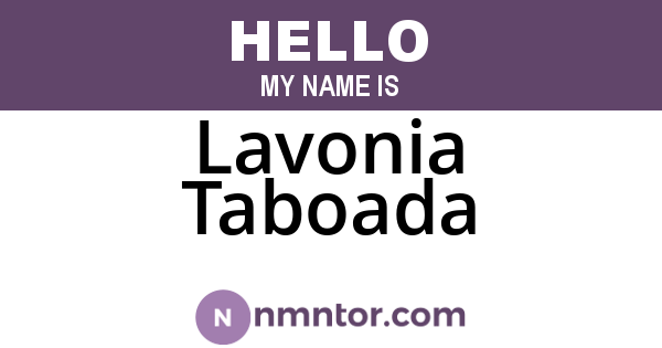 Lavonia Taboada