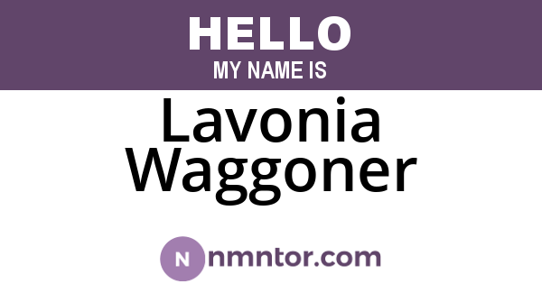 Lavonia Waggoner