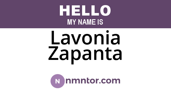 Lavonia Zapanta