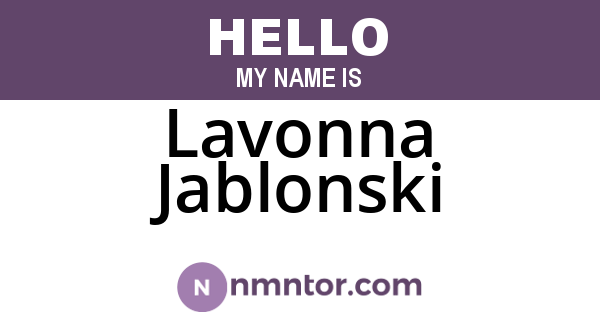 Lavonna Jablonski