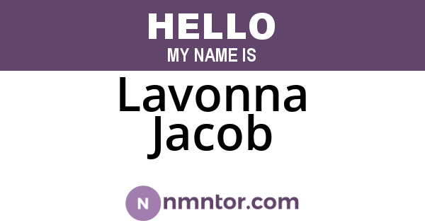 Lavonna Jacob