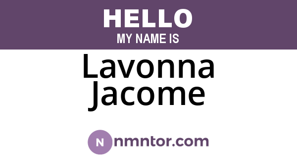 Lavonna Jacome