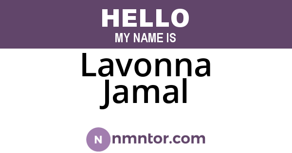 Lavonna Jamal