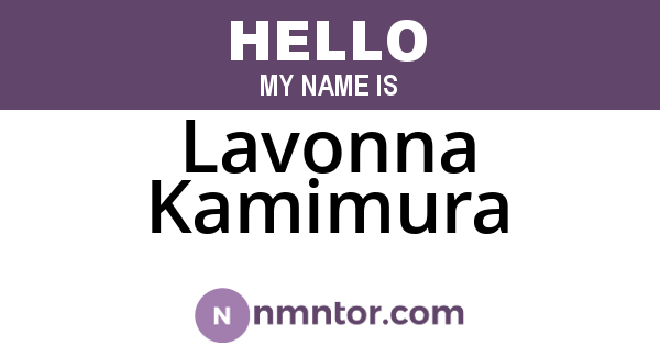 Lavonna Kamimura