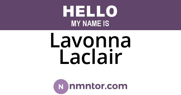 Lavonna Laclair