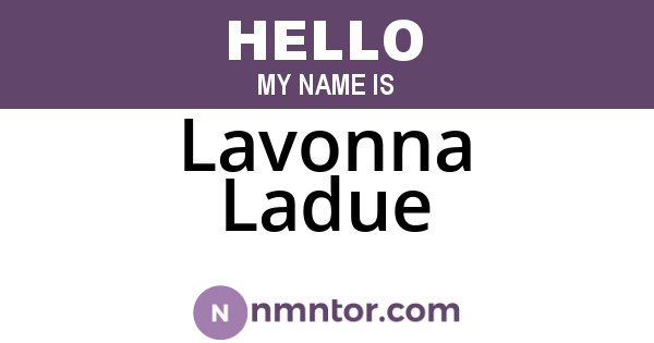 Lavonna Ladue