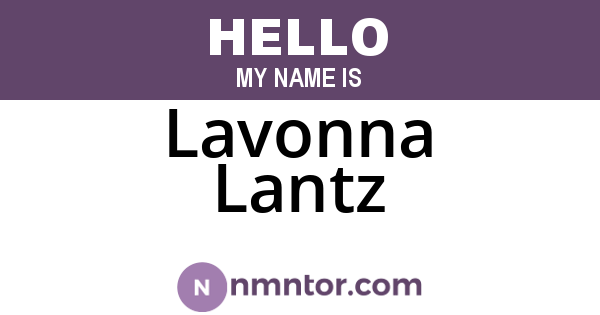 Lavonna Lantz