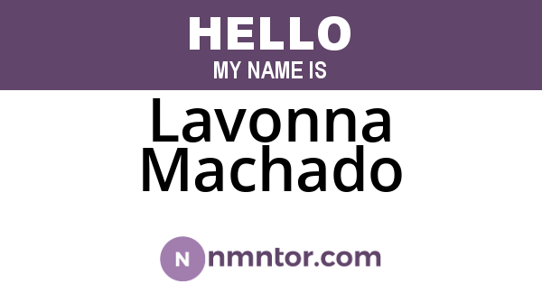 Lavonna Machado