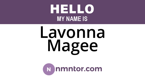 Lavonna Magee