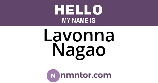 Lavonna Nagao