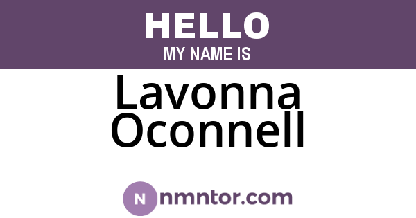 Lavonna Oconnell