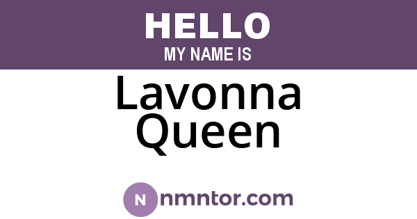 Lavonna Queen