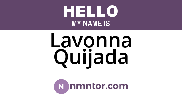 Lavonna Quijada