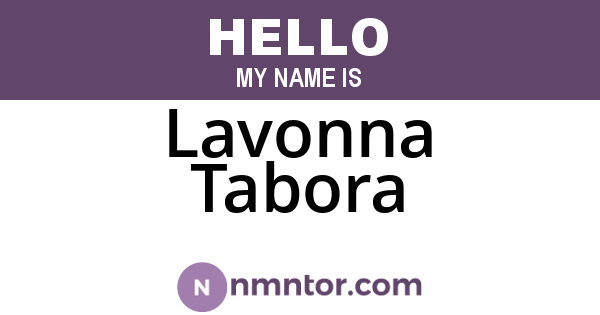 Lavonna Tabora