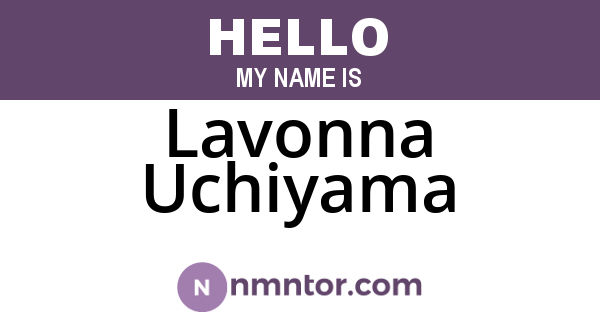 Lavonna Uchiyama