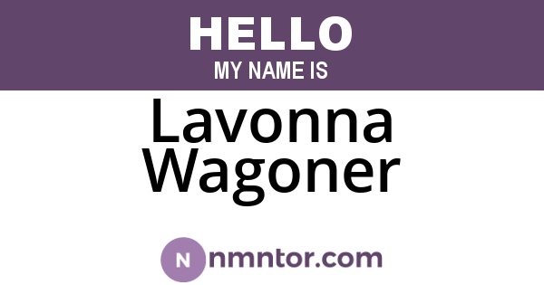 Lavonna Wagoner