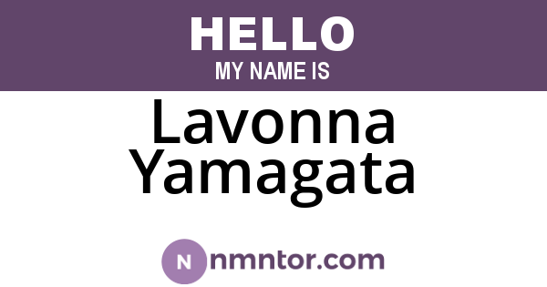 Lavonna Yamagata