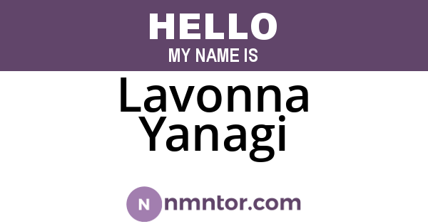 Lavonna Yanagi