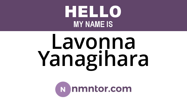 Lavonna Yanagihara