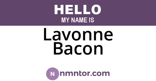 Lavonne Bacon