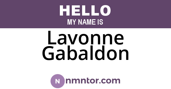 Lavonne Gabaldon
