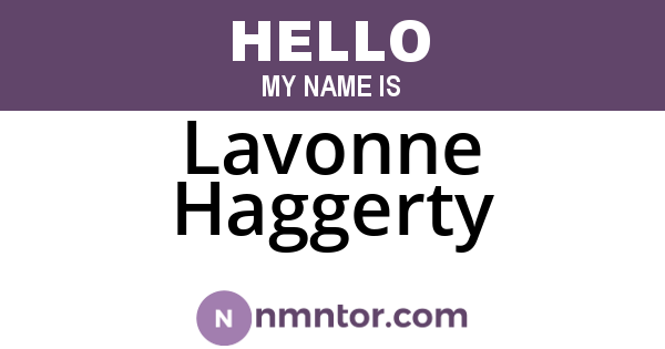 Lavonne Haggerty