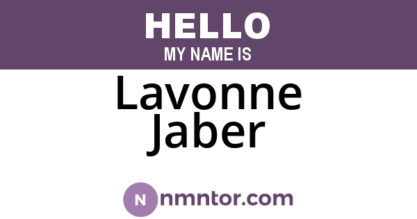 Lavonne Jaber