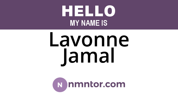 Lavonne Jamal
