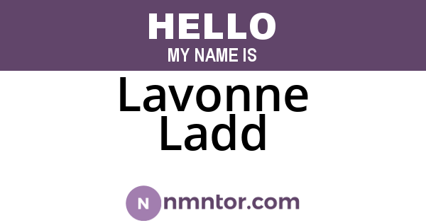 Lavonne Ladd