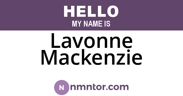 Lavonne Mackenzie