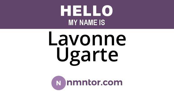 Lavonne Ugarte