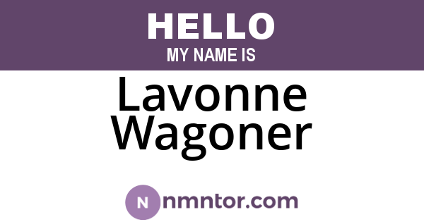 Lavonne Wagoner