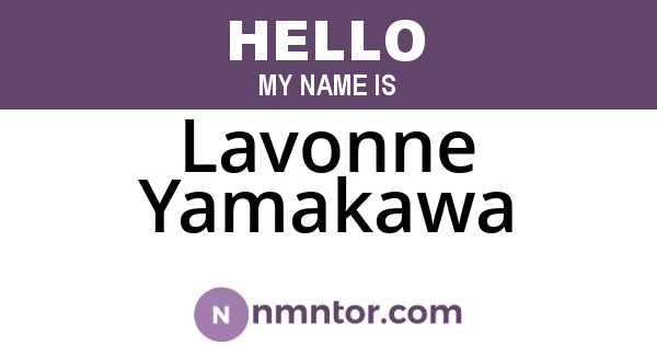 Lavonne Yamakawa