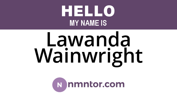 Lawanda Wainwright